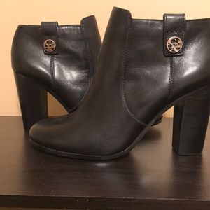 Coach leather booties